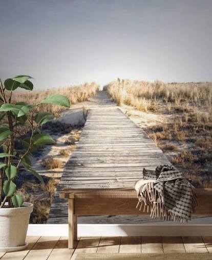 Boardwalk to Nowhere Wallpaper Mural Boardwalk to Nowhere Wallpaper Mural