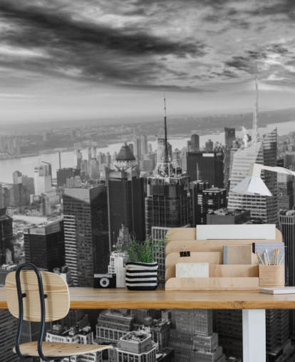 monochrome view of manhattan wallpaper monochrome view of manhattan wallpaper