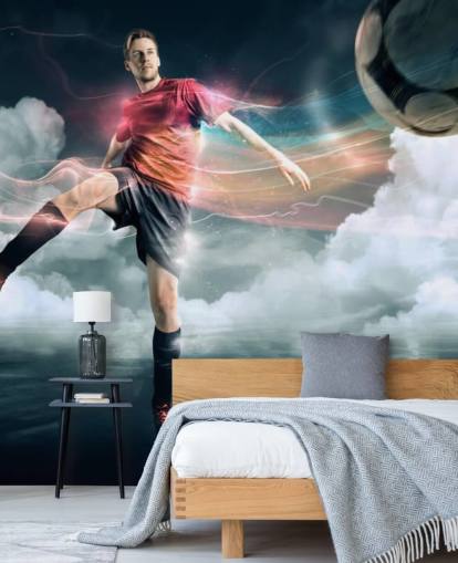 Football Player Kicking Ball Wallpaper Football Player Kicking Ball Wallpaper