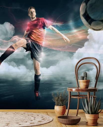 Football Player Kicking Ball Wallpaper Football Player Kicking Ball Wallpaper