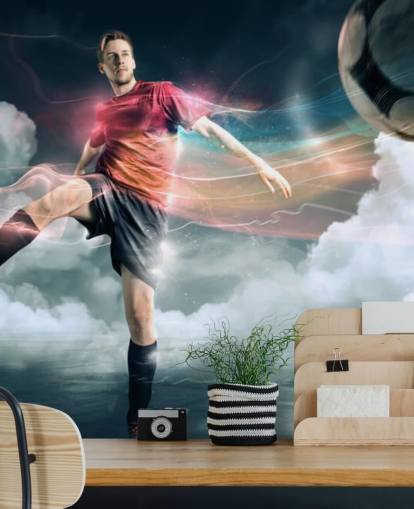 Football Player Kicking Ball Wallpaper Football Player Kicking Ball Wallpaper