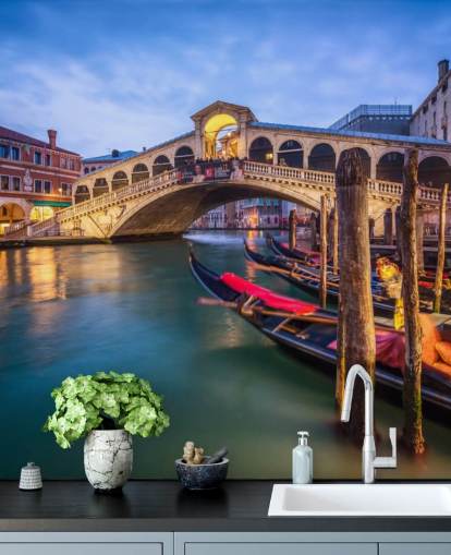ponte veneziana à noite papel de parede ponte veneziana à noite papel de parede