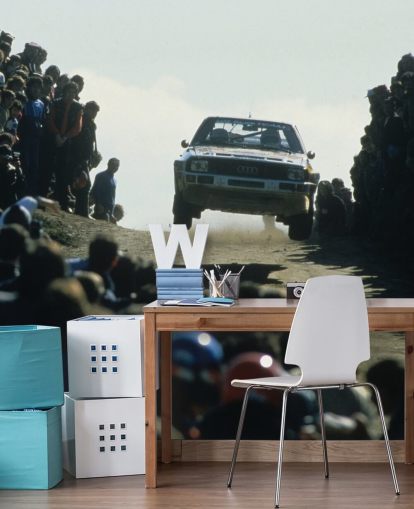 Race Car in Air Wallpaper Race Car in Air Wallpaper