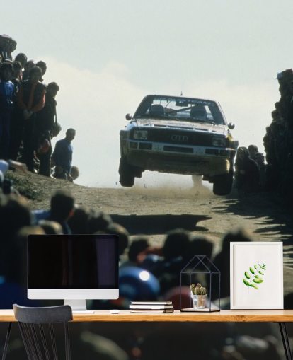 Race Car in Air Wallpaper Race Car in Air Wallpaper