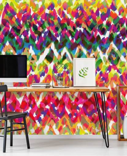 Papel pintado tribal de chevron colorido Papel pintado tribal de chevron colorido