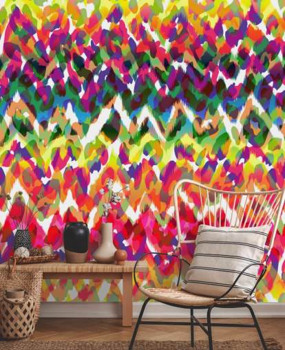 Colourful Chevron Tribal Wallpaper Colourful Chevron Tribal Wallpaper