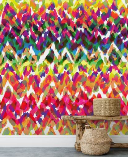Colourful Chevron Tribal Wallpaper Colourful Chevron Tribal Wallpaper