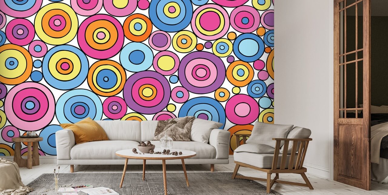 Amazon.com: Peel and Stick Wallpaper Ellipse and Circle Geometric Design  with Earth Tones Color Theme Great Self Adhesive Removable and Contact  Paper for Room Home Bedroom Living Room Decoration Mural Wall Paper :