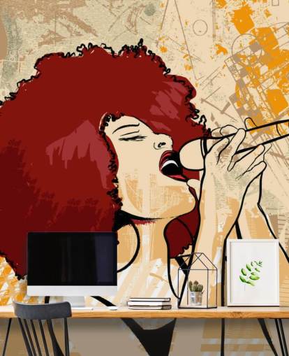 Papel de parede de arte abstrata Papel de parede de arte abstrata