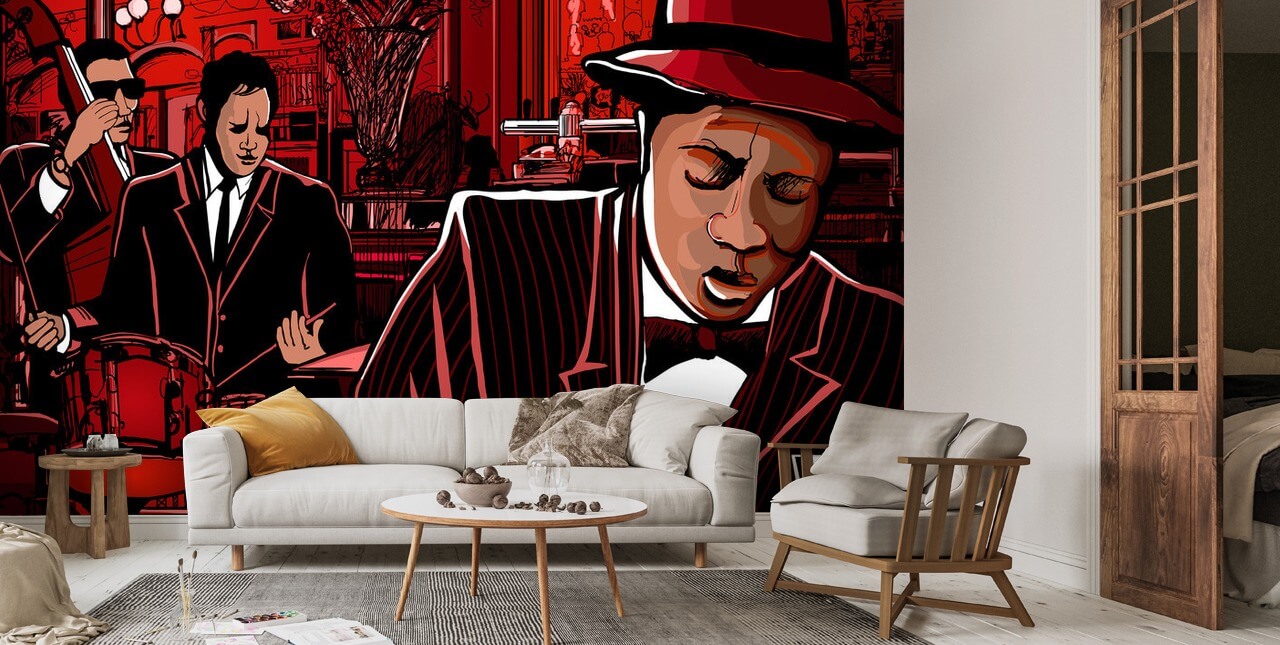 Jazz Piano Wallpaper | Wallsauce UK