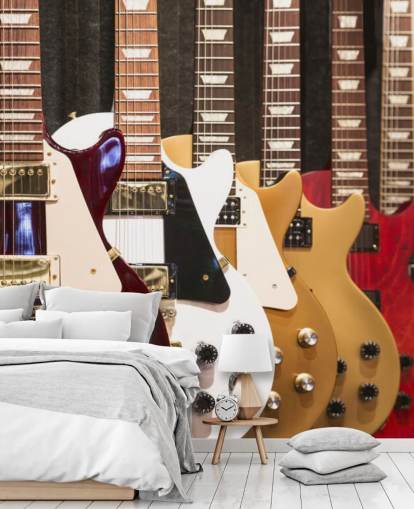 Farverige Elektriske Guitarer tapet Farverige Elektriske Guitarer tapet