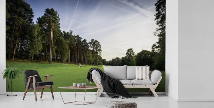 Grøn Golfbane Baggrund