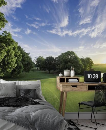 Hintergrundbild „Golfplatz an kaltem, sonnigem Tag“ Hintergrundbild „Golfplatz an kaltem, sonnigem Tag“