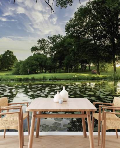 Golf Course Pond Wallpaper Golf Course Pond Wallpaper
