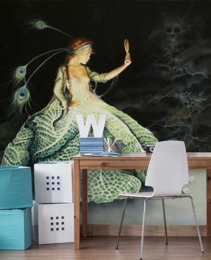 Leaf Dress Lady Fantasy Wallpaper Leaf Dress Lady Fantasy Wallpaper