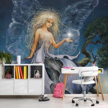 Blue Fairy behang