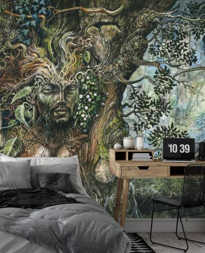 Merlin Tree Fantasy Behang Merlin Tree Fantasy Behang