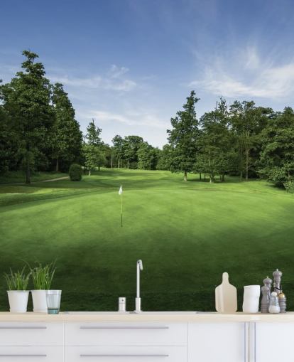 Coucher de soleil tranquille, Mill Green Golf Club, Hertfordshire, Angleterre Murale Coucher de soleil tranquille, Mill Green Golf Club, Hertfordshire, Angleterre Murale