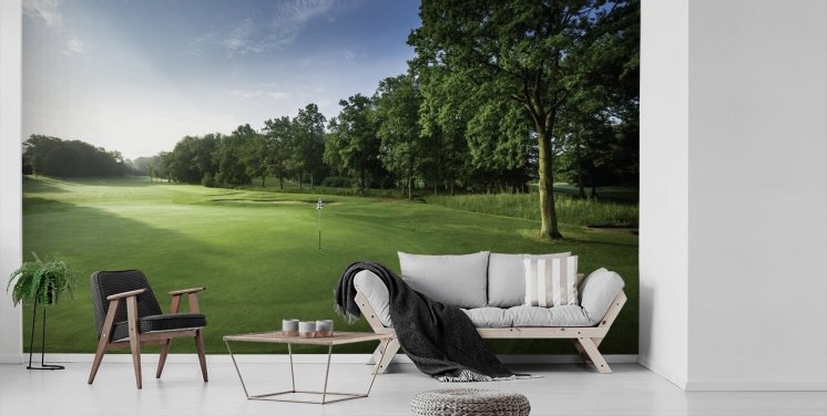 Rolig Daggry, Oak Park Golfklub, Surrey, England Vægmaleri