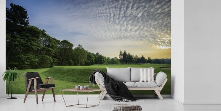 Wortley Sunset, Wortley Golfklub, Sydyorkshire, England Baggrund