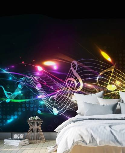 kleurrijke noten op zwart achtergrondbehang kleurrijke noten op zwart achtergrondbehang