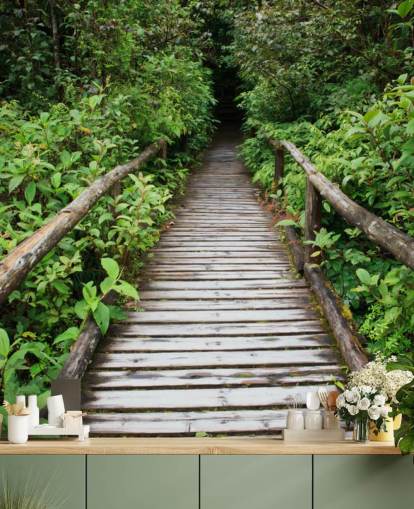 Forest Bridge behang Forest Bridge behang