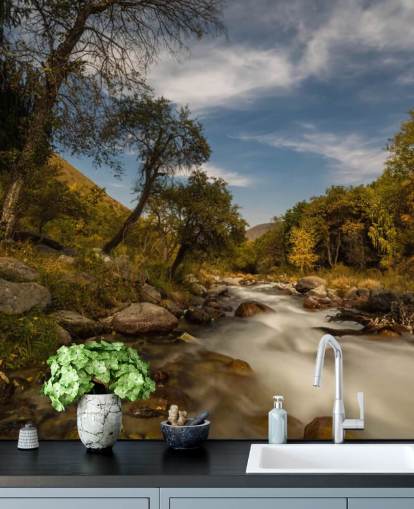 Mountain River Fototapete Mountain River Fototapete