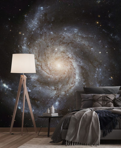 Giant Spiral Disk av stjärnor Bakgrund Giant Spiral Disk av stjärnor Bakgrund