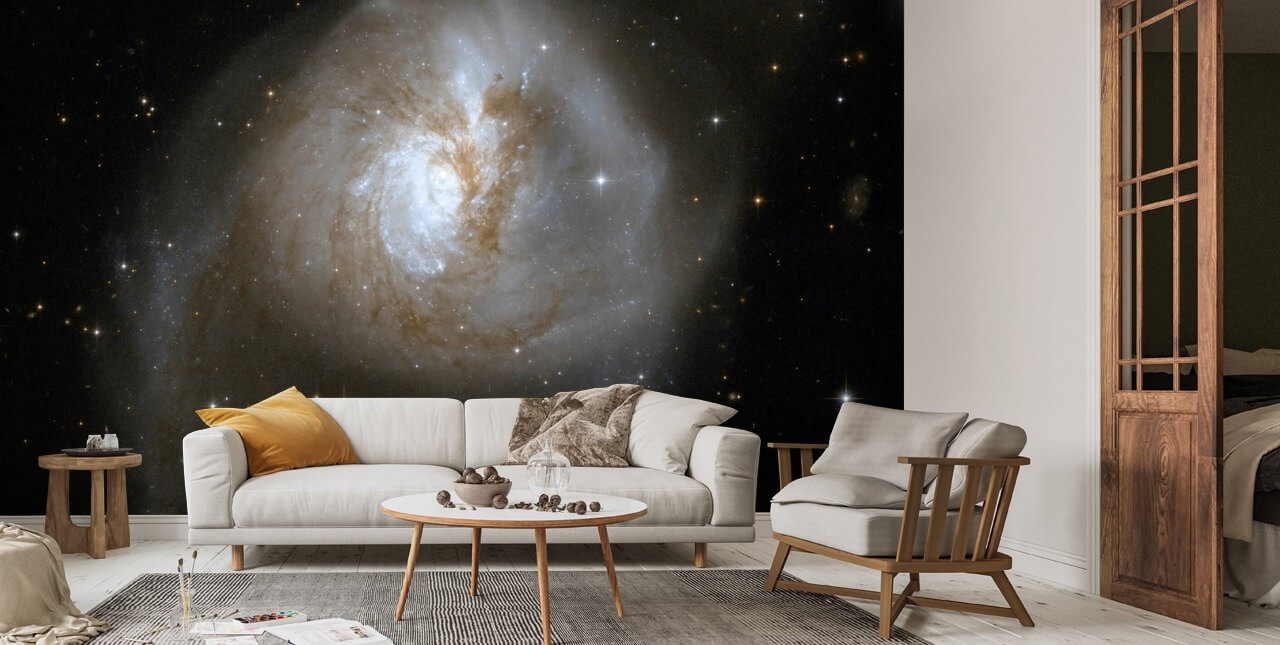 Hubble Interacting Galaxy Ngc Wandgem Lde Wallsauce De