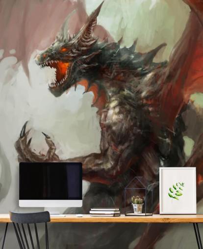 Fierce Red Dragon Wallpaper Fierce Red Dragon Wallpaper