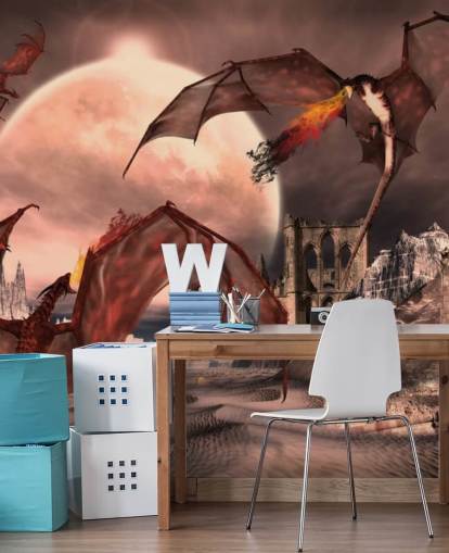 Röda drakar kämpar tapet Röda drakar kämpar tapet