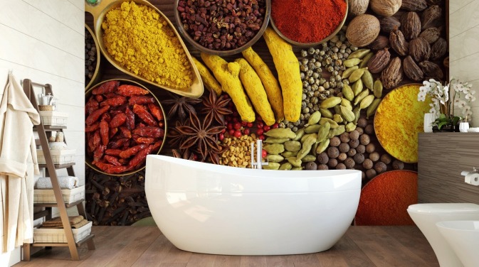 Collection of Spices Wallpaper
