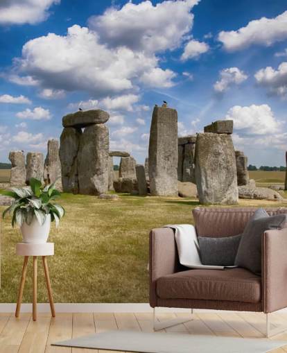 Papel pintado Stonehenge en un día soleado Papel pintado Stonehenge en un día soleado