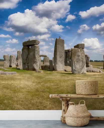 Stonehenge på en solrig dag Wallpaper Mural Stonehenge på en solrig dag Wallpaper Mural