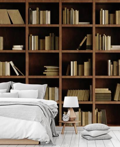 Brown Bookcase Wallpaper Brown Bookcase Wallpaper