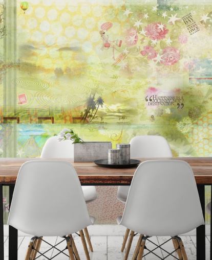 Papier peint Limegreen Garden Papier peint Limegreen Garden