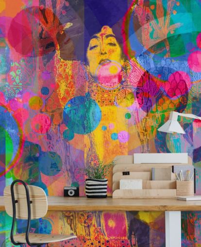 colourful custom rainbow wallpaper mural called Crazy Rainbow colourful custom rainbow wallpaper mural called Crazy Rainbow