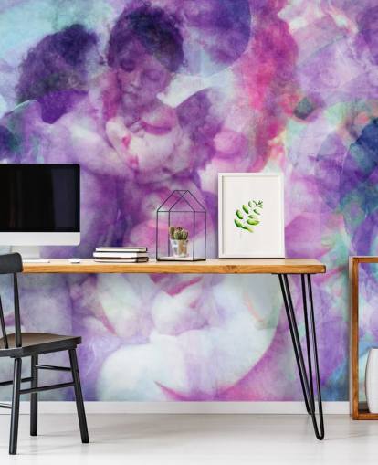 purple cloudy abstract of angels wallpaper purple cloudy abstract of angels wallpaper