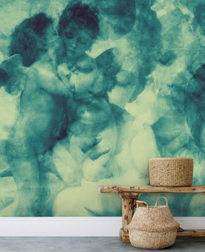 angel turquoise abstract wallpaper angel turquoise abstract wallpaper
