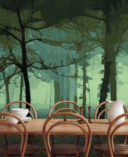 Vanföreställningar grön väggmålning av Studio Arterie Vanföreställningar grön väggmålning av Studio Arterie