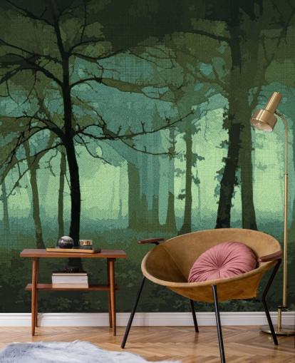 Delusion-Green Tree Wall Mural Delusion-Green Tree Wall Mural