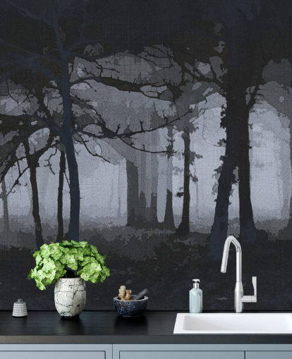 Decorazione murale con foresta Decorazione murale con foresta