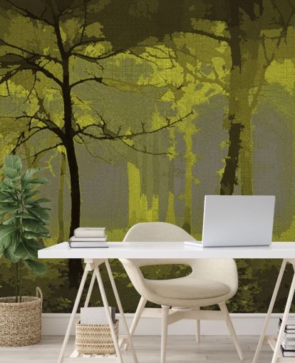 papel pintado artístico bosque digital papel pintado artístico bosque digital