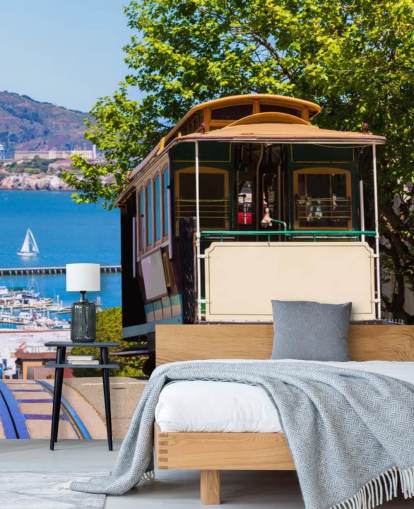 San Francisco Street Car Wall Mural Wallpaper San Francisco Street Car Wall Mural Wallpaper