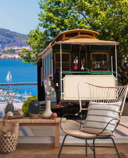 San Francisco Street Car Wall Mural Wallpaper San Francisco Street Car Wall Mural Wallpaper