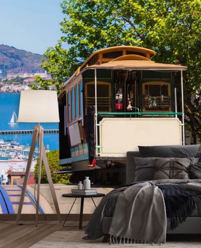 Tramway de San Francisco Wall Mural Wallpaper Tramway de San Francisco Wall Mural Wallpaper