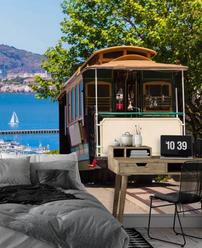 San Francisco Street Car Wall Mural Wallpaper San Francisco Street Car Wall Mural Wallpaper