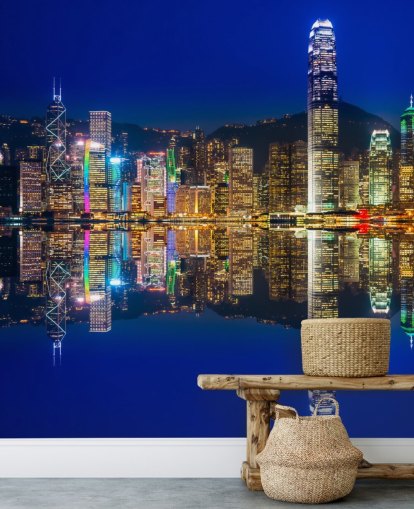 blå himmel og vand hong kong tapet blå himmel og vand hong kong tapet