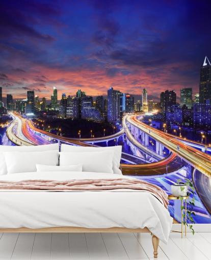 Shanghai Highway Solnedgång Shanghai Highway Sunset Wallpaper  Shanghai Highway Solnedgång Shanghai Highway Sunset Wallpaper