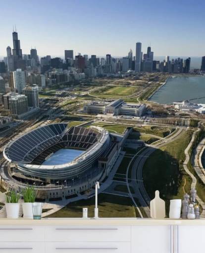 Chicago, Illinois Chicago muurschildering Chicago, Illinois Chicago muurschildering